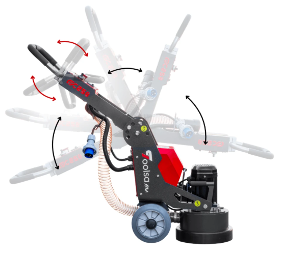 Szlifierka do polerowania betonu. - Zdjęcie